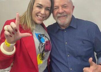 Roberta Luchsinger e Lula — Foto: Reprodução/Redes sociais