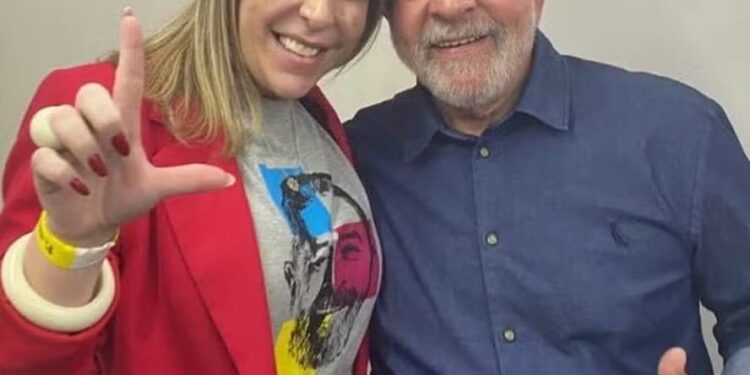 Roberta Luchsinger e Lula — Foto: Reprodução/Redes sociais