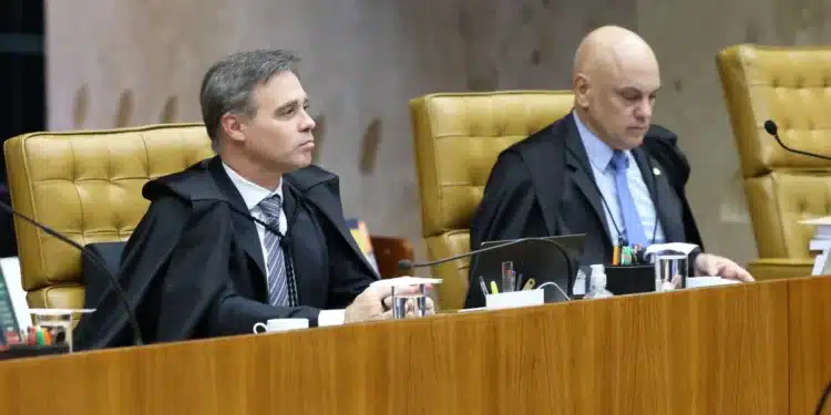 Os ministros André Mendonça e Alexandre de Moraes, do STF  • Gustavo Moreno/STF
