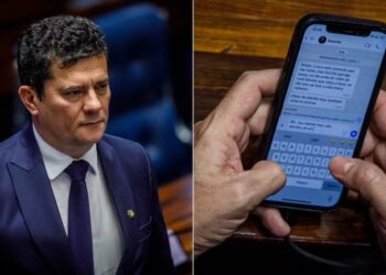 Ex-ministro de Bolsonaro, o senador Sergio Moro foi orientado a não declarar voto favorável ao ministro de Lula — Foto: Brenno Carvalho / Agência O Globo