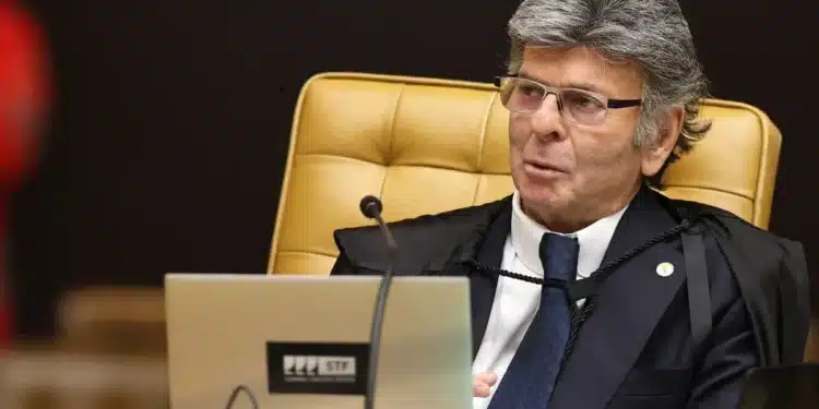 O ministro Luiz Fux durante sessão plenária do STF • Alejandro Zambrana/STF