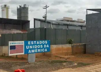 Fachada da embaixada dos Estados Unidos, em Brasília  • Eduarda Teixeira/CNN Brasil