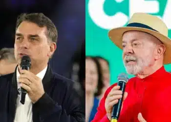 O senador Flávio Bolsonaro (PL-RJ) e o presidente Luiz Inácio Lula da Silva (PT)  • Estadão Conteúdo/Ricardo Stuckert