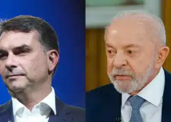 O senador Flávio Bolsonaro (PL-RJ) e o presidente Luiz Inácio Lula da Silva (PT)  • Estadão Conteúdo/Ricardo Stuckert