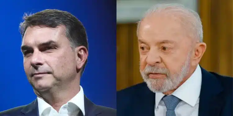 O senador Flávio Bolsonaro (PL-RJ) e o presidente Luiz Inácio Lula da Silva (PT)  • Estadão Conteúdo/Ricardo Stuckert