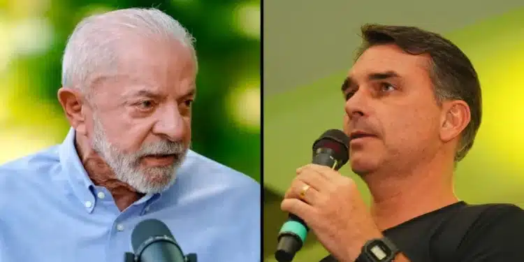 Lula (PT) e Flávio Bolsonaro (PL), candidatos à presidência da República (Foto 1: Ricardo Stuckert/Campanha | Foto 2: Charles Vieira/Campanha)