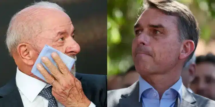Lula e Flávio Bolsonaro se encontram pela última vez antes da do segundo turno das eleições no debate presidencial da TV Globo. FOTO: Reuters