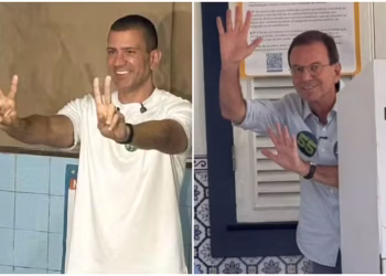 Douglas Ruas e Eduardo Paes — Foto: Leandro Oliveira / TV Globo e Bruno Grubertt / TV Globo